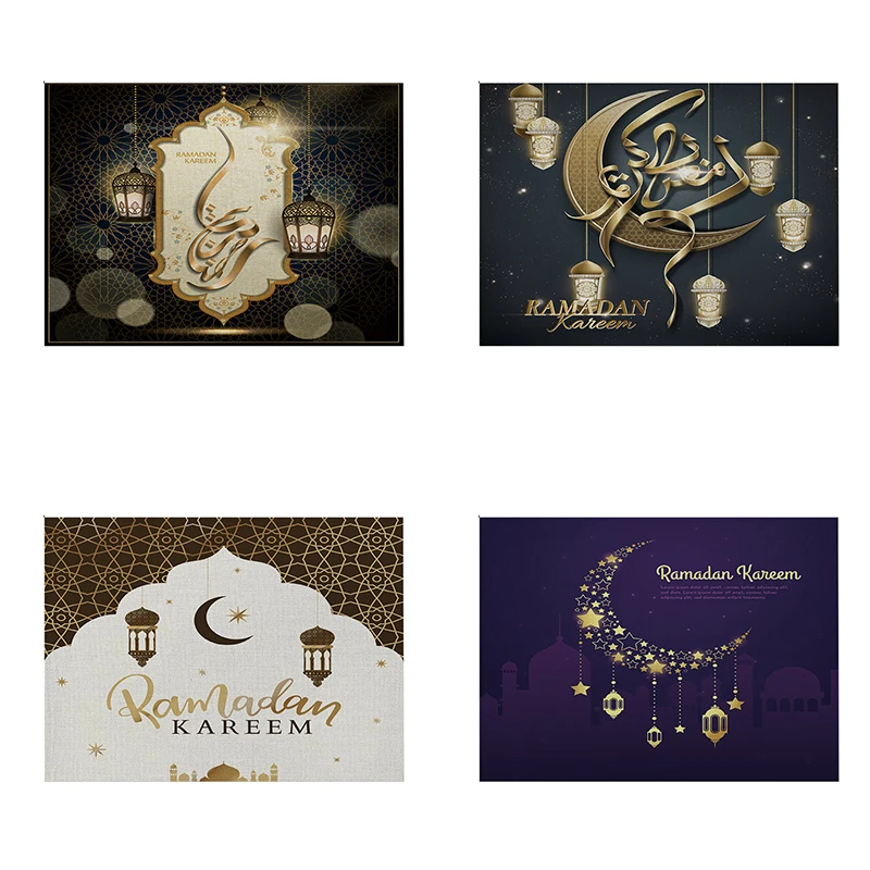 

Ramadan Decoration Placemat Islam Ramadan Kareem Eid Mubarak Table Mats for Home Placemat Decor, Customized color