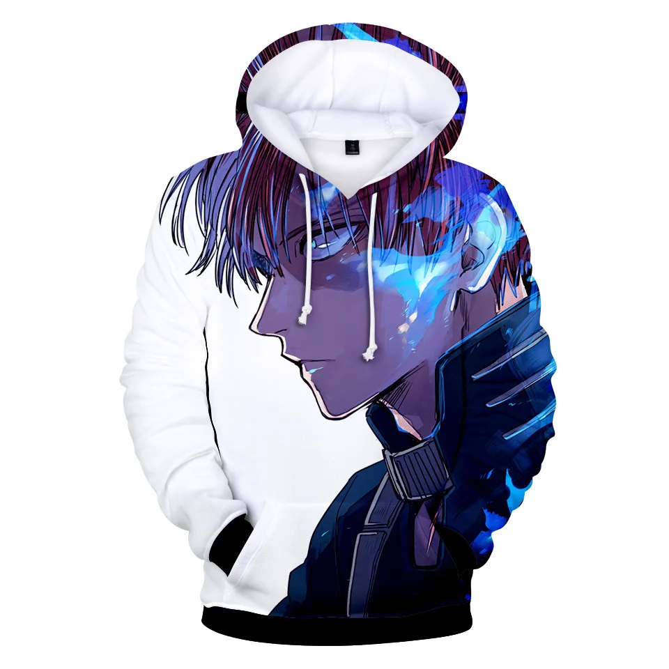 CHENMA Men My Hero Academia 3D Print Pullover Hoodie Sweatshirt with Front Pocket