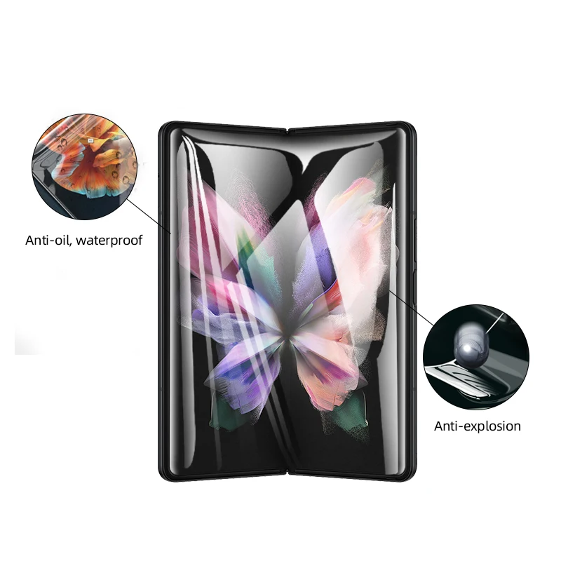 

Morhoh Full Coverage Front and Back Protector for Samsung Galaxy Z Fold 3 5G [Scratch-Resistant] [Case Friendly]