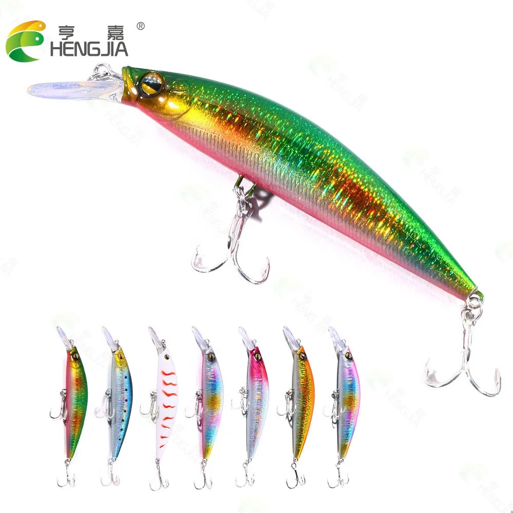 

Hengjia Fishing Lures Wholesale 27g Fishing Lures Bait Minnow Lure Trout Peche Artificial Hard Baits, 7 colors available
