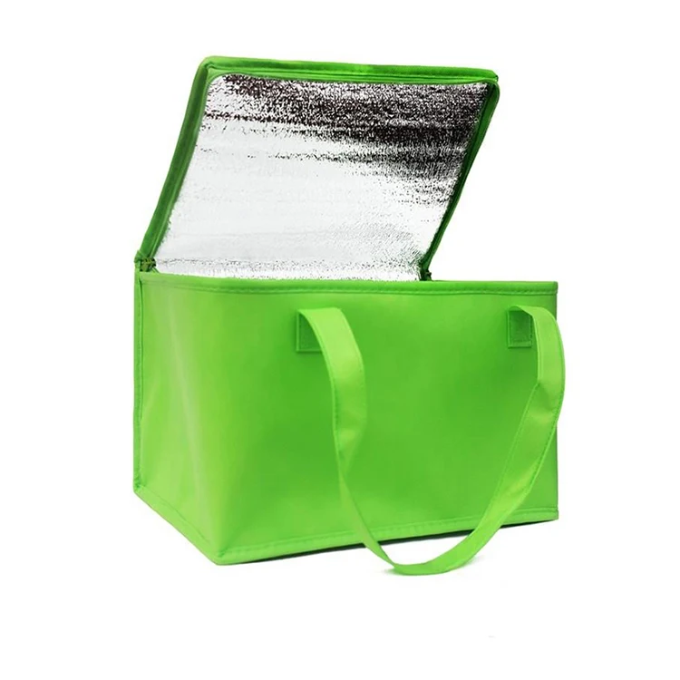 

Foldable portable insulated waterproof aluminum foil thermal bag disposable cooler bag, Black or oem