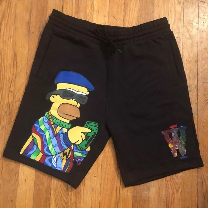 

wholesale 2021 summer cotton custom graphic shorts designer cartoon character print shorts pants for men