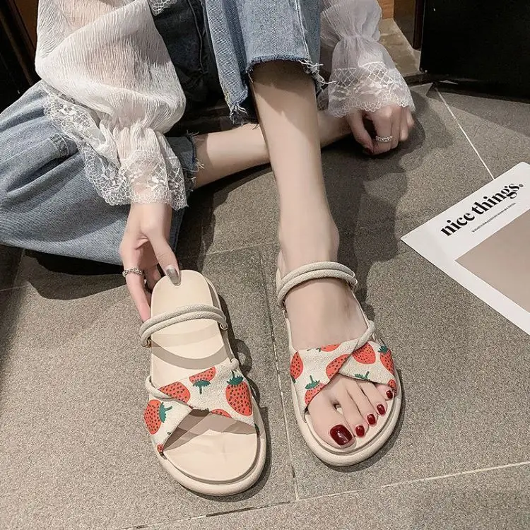 

custom casual summer slippers for women comfortable fashion shoes for women 2021 women summer sandals