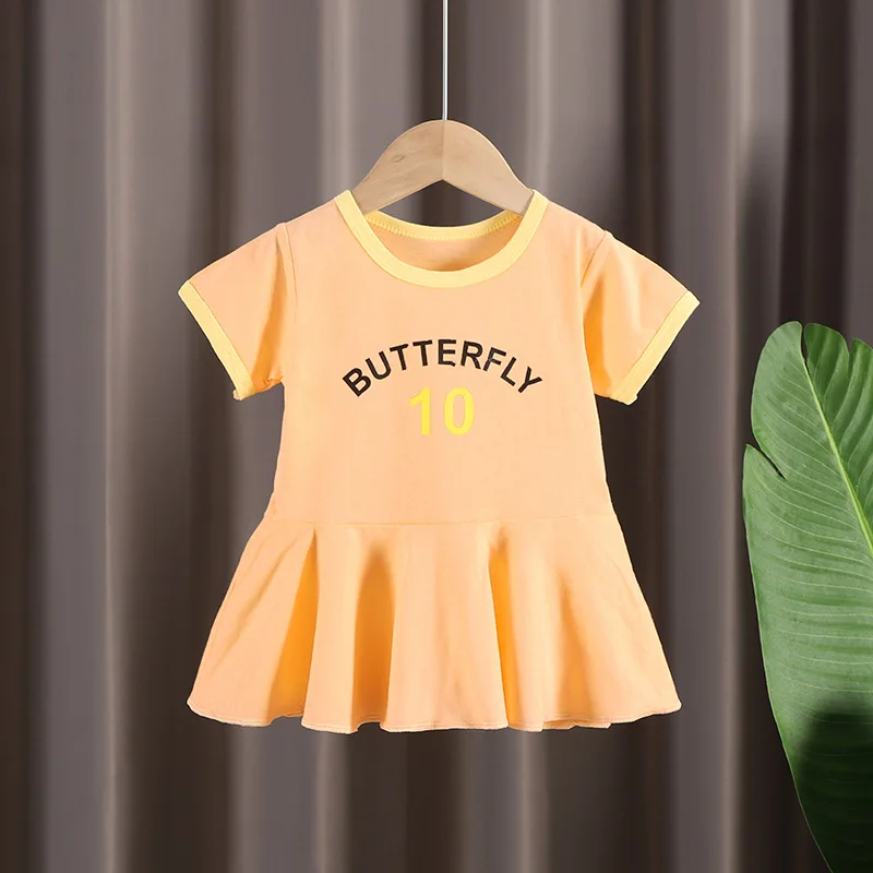 

Sweet girls dress home wear cotton 100 sleep good quality summer girl baby dresses