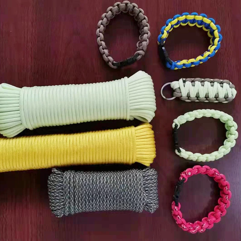 

Umbrella 550 Multifunctional Outdoor Durable 4mm 100 Feet 7 strands Tent Rope