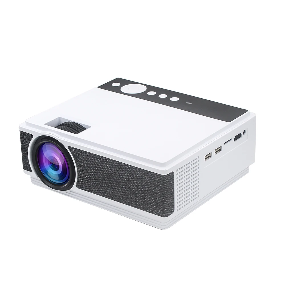 

Newest Physical 1280*720p HD LED Wifi projector support 1080p E460s, White/black