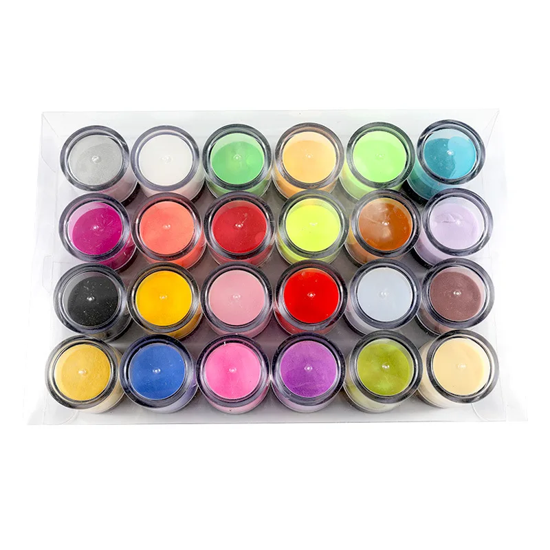 

Hot sale New art and liquid nail monomer nails acrylic powder set, 24 colors/set