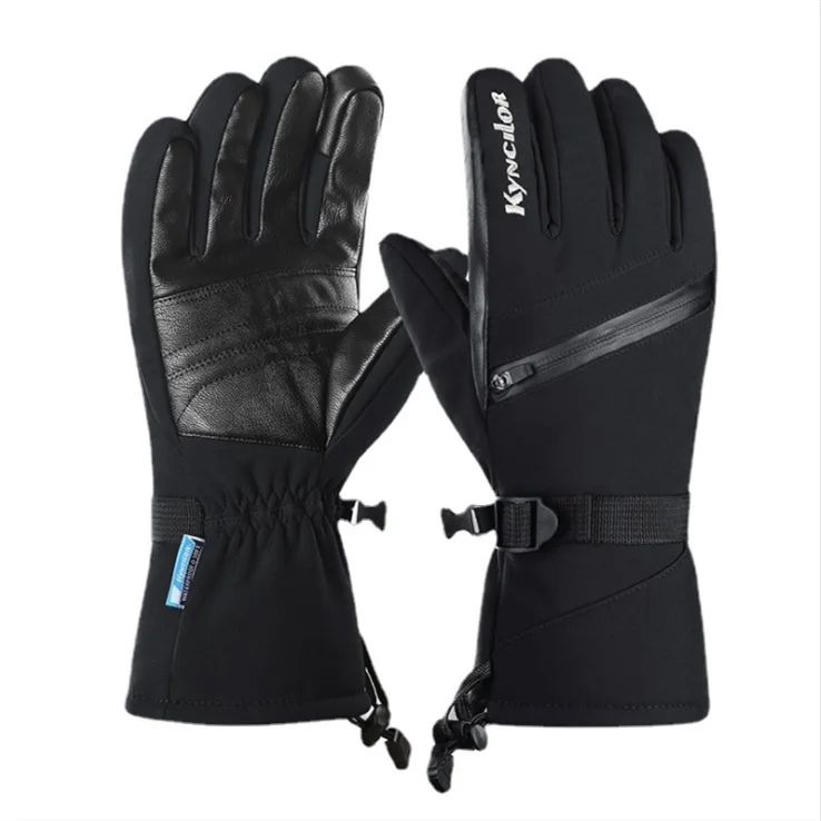 

manufacturer touch screen winter warm ski gloves custom warm ski gloves, Gray, black