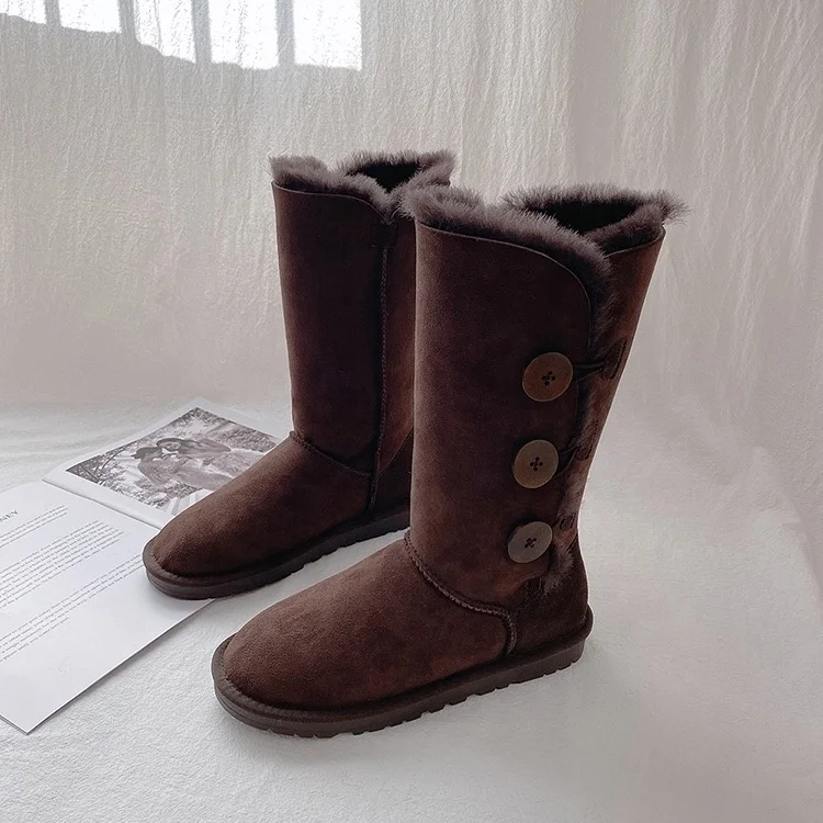 

Factory Direct Fashion Women's Genuine Sheepskin Snow Boots Winter Real Fur Boots for Women, Black ,pink ,brown,grey