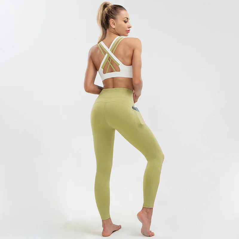 

Sports Yoga Shorts Sets Gym leggings Sexy 2 piece Set Women Summer Workout Crop Top Fitness Women U Bra Seamless Sets
