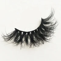 

3D mink 25 mm natural fluffy mink lashes3d 18mm diamond lashbox