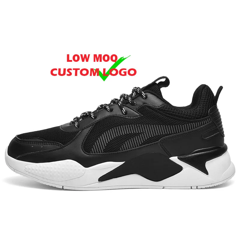 

Original Breathable Fashion Microfiber Mesh chaussures Jogging Casual Walking Sports Shoes For White Unisex Clunky Sneakers