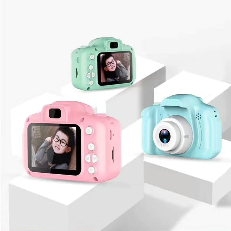 

2022 dropship x2 mini toy camera For Kids children Full HD 1080P Portable Digital Video Photo 2 Inch Screen Display with Game