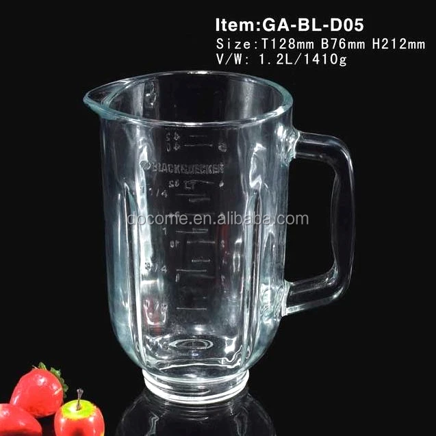 Juicer Replacement Glass Jar 1.2 Liter Soda Lime Glass Beaker For