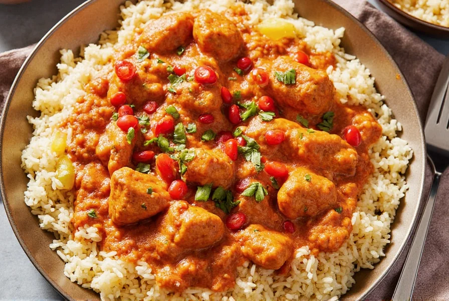 Indian Chef Cooking Chicken Tikka Masala