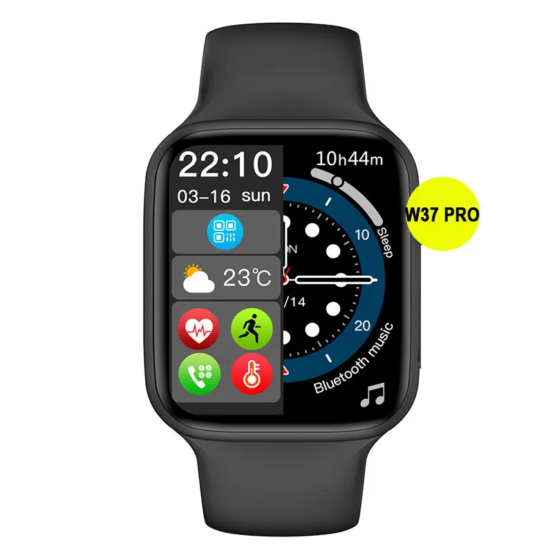 

Wireless Charging IP68 Waterproof Split display 1.75 inch Display Heart Rate Sleep W37 Pro Smart Watch