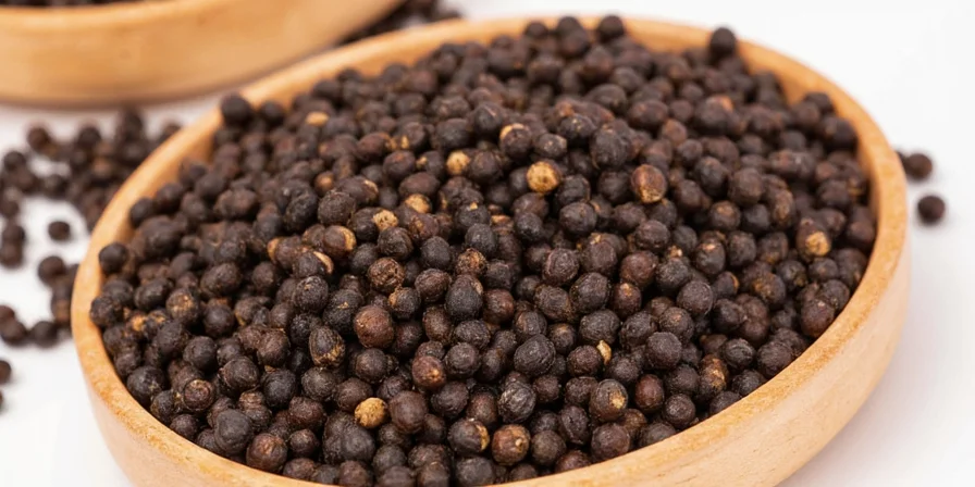 Black Pepper Displayed Alongside Healthy Foods