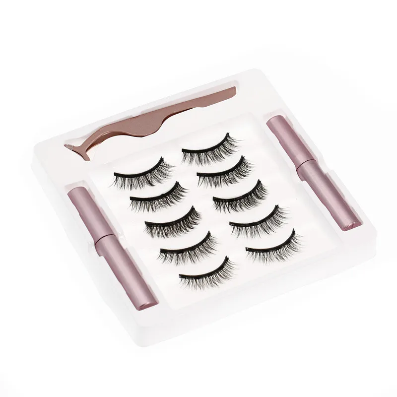 

Wholesale the Most Popular Magnetic Eyeliner Eyelash 3D Mink Fur Eyelash Extension Fluffy Silk Strip Lashes, Natural black