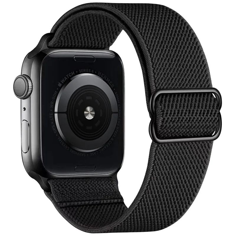 

Nylon watch Band for Apple Watch 44mm 40mm Strap Double Color Wrist Bracelet