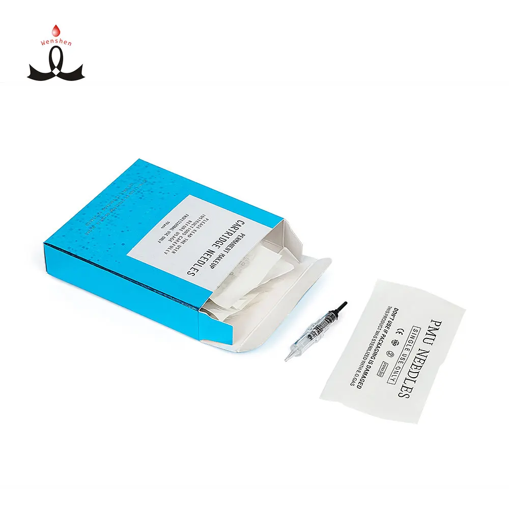 

WSHENPMU New Arrival PMU Machine Needle Tattoo Needles Cartridge With Best Price, Transparent