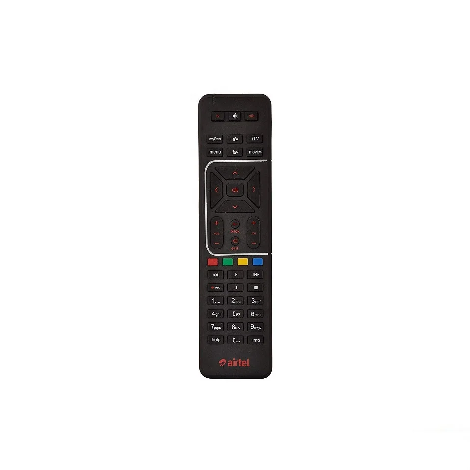 

Airtel Digital TV DTH Remote Control Compatible with SD and HD Recording(Black)