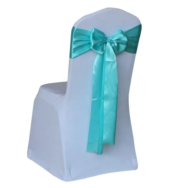 100pcs Tiffany Blue Wedding Satin Chair Sash,Satin Sash For Weddings