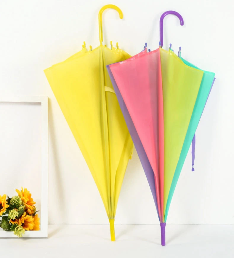 

Windproof Rain Gift Custom Straight Golf Promotion Transparent Cheap Clear Umbrella, Multi-colors