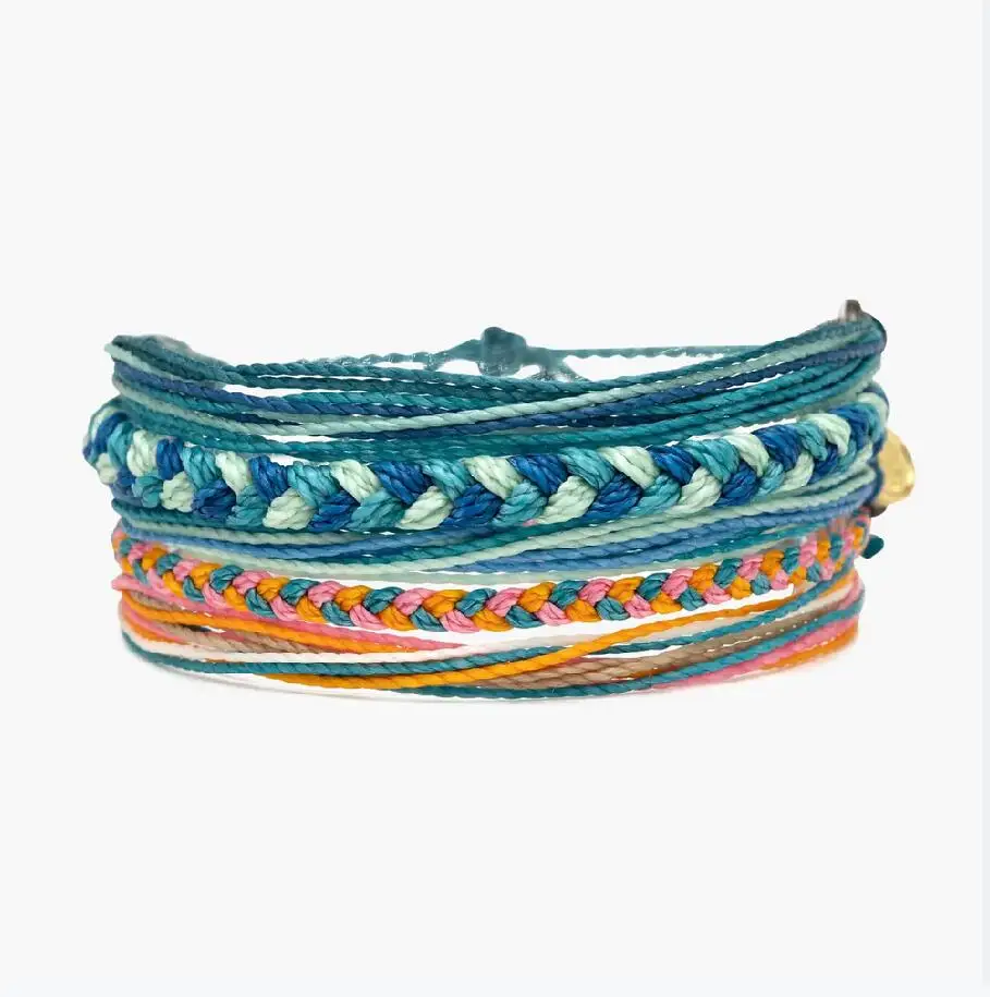 New arrivals Sunkisssed Seas Friendship 5 Pack bracelet waterproof waxed hand making bracelets