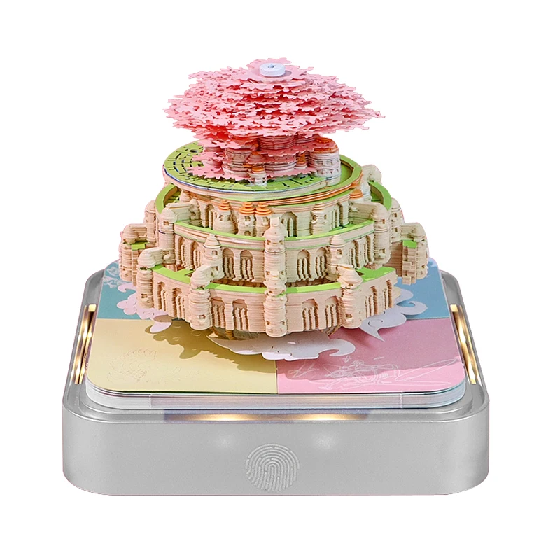 Creative Personalized Custom 3D Paper Art Daily Tear Small Office Pocket Polyhedron Desk Table Calendar Gift 268 Pages Handmade