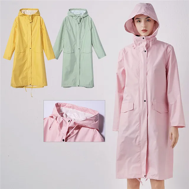 

Fashion Adult Windbreaker Korean, Japanese, European And American Couple Coat Cloak Long Raincoat, As pictures