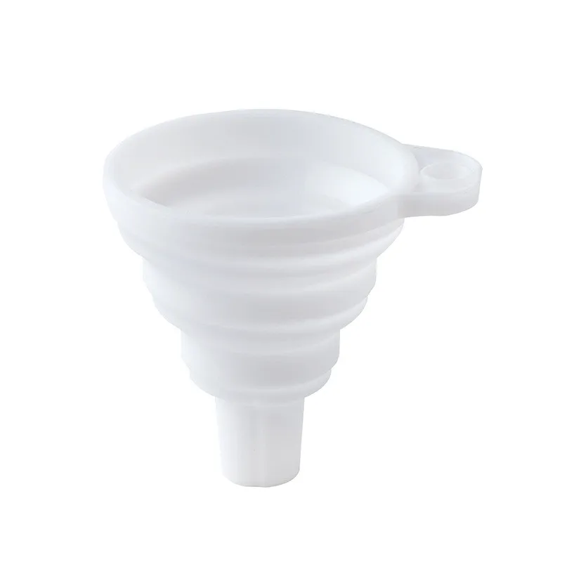 

Retractable Folding Silicone Funnel Kitchenware Household Large Caliber Oil Can Funnel, As show