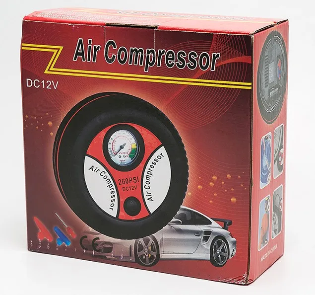 12V Auto Inflatable Pumps Electric Tire inflation 260psi Mini Portable Car Air Compressor
