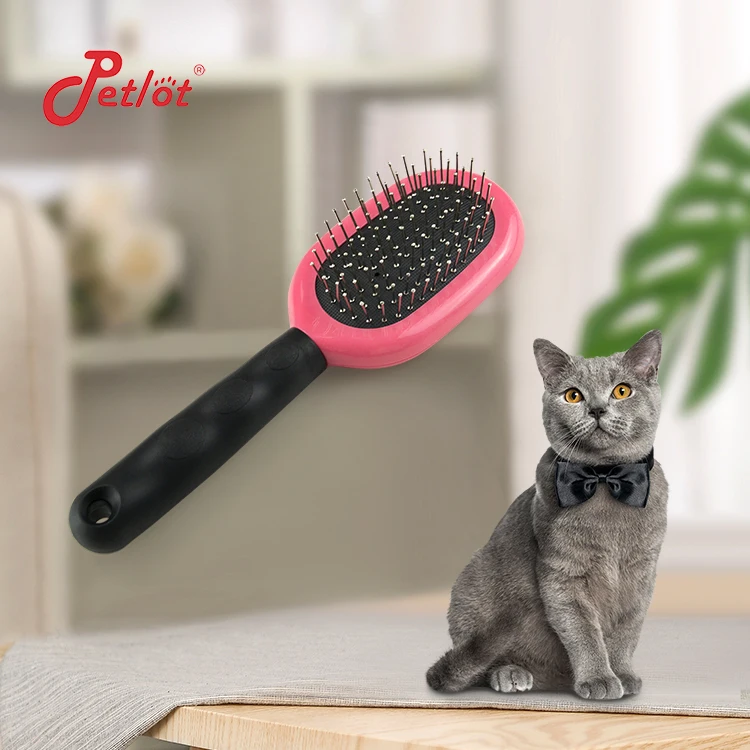 

2021 Best Sellers Pet Massage Brushes Slicker Pet Grooming Brush, Pink
