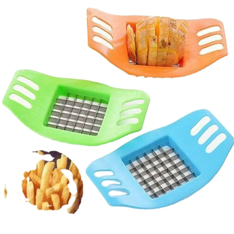 

French Fry Potato Slicer Cutting Stainless Steel Vegetable Fruit Slicer Manual Potato Cutter Kitchen Tools