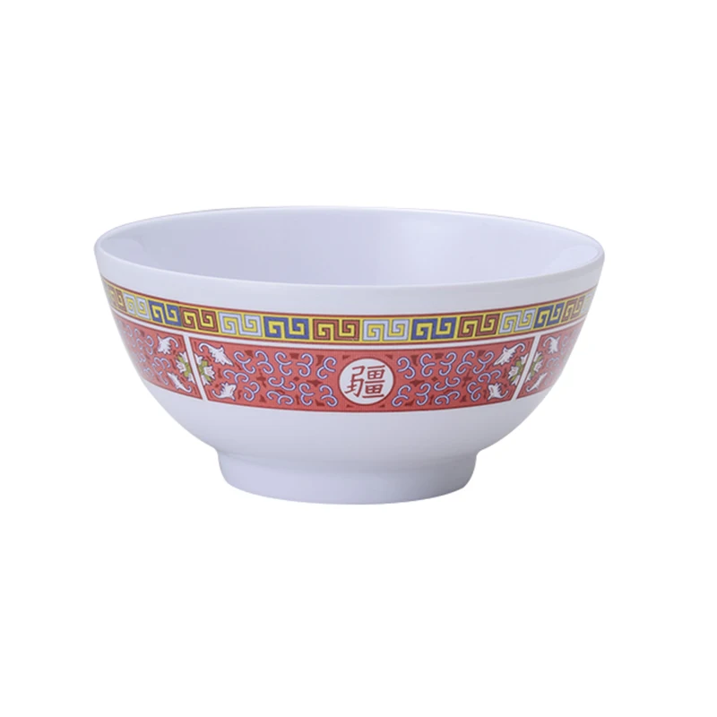 

Wholesale Printing Plastic Tableware Dinner Noodle Soup Small  Serving Melamin Custom Melamine Rice Bowl, Red (can be customzied)