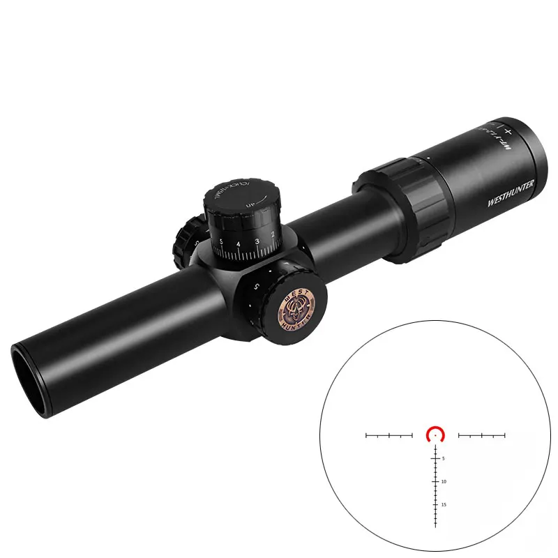 

Factory Manufacture Professional WESTHUNTER WT-Y 1.2-6X24IR Riflescope Compact Air Gun Hunting Scopes For AR15, AK47, M4