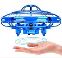 

Amazon Top Christmas Gift Favor Induction Quadcopter Hand Operated Drone Flying Toys For Kids Mini UFO Drone Toy