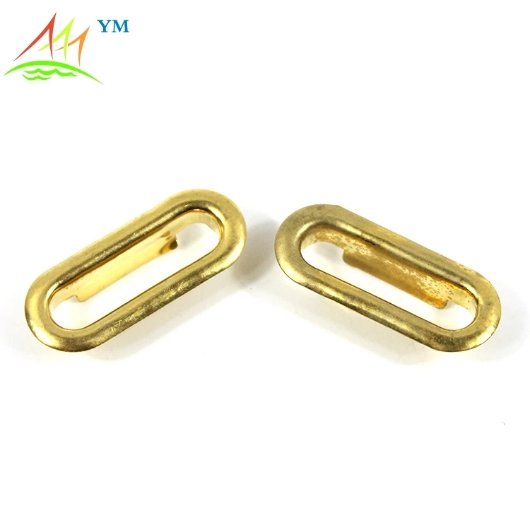 Metal Large Special Rectangle Bag 50mm Metal Garment Grommet Brass Gold Oval Eyelets Buy Oval