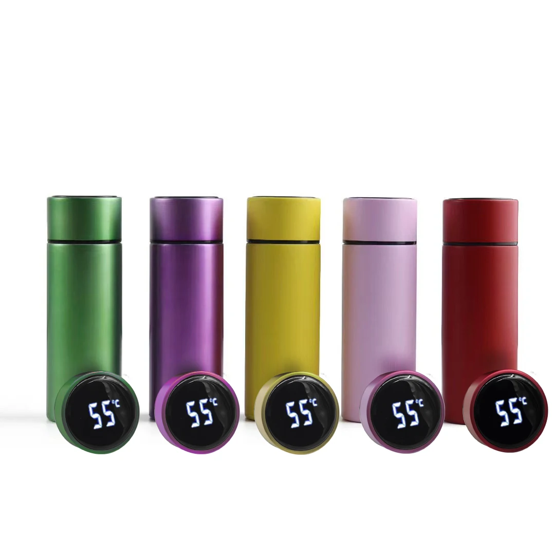 

latest vacuum digital thermos flask smart led temperature control stainless steel water bottle