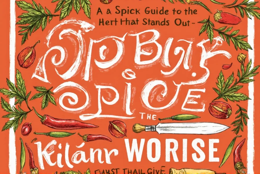 Spear spice on a plate