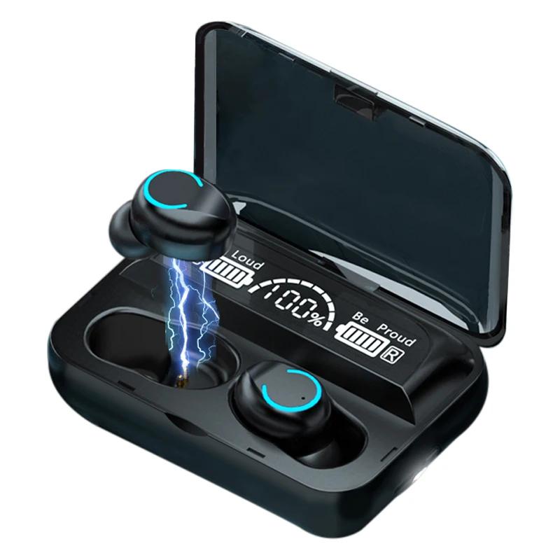 

New Arrivals F9-47 Wireless Stereo Earbuds Earphone with 2000 mAh Charging Box