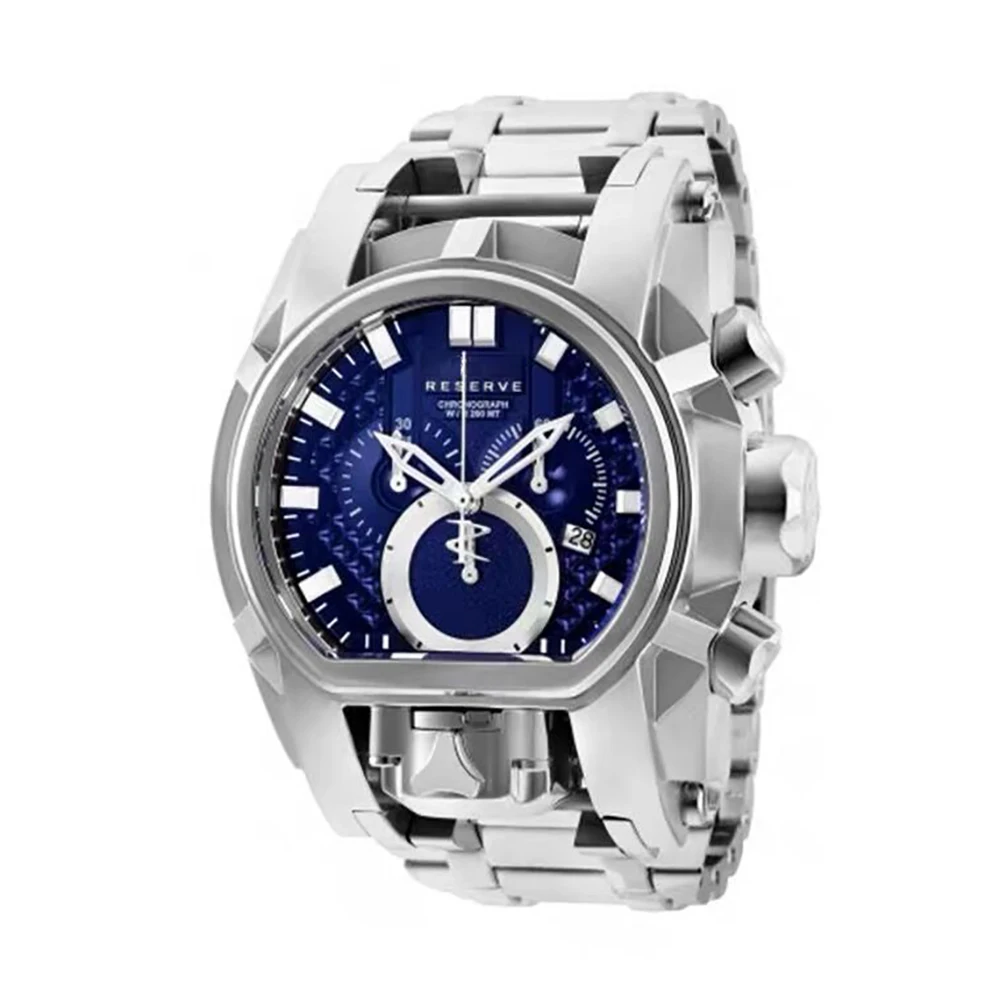 

men stainless steel chronograph quartz watch, Customized colors