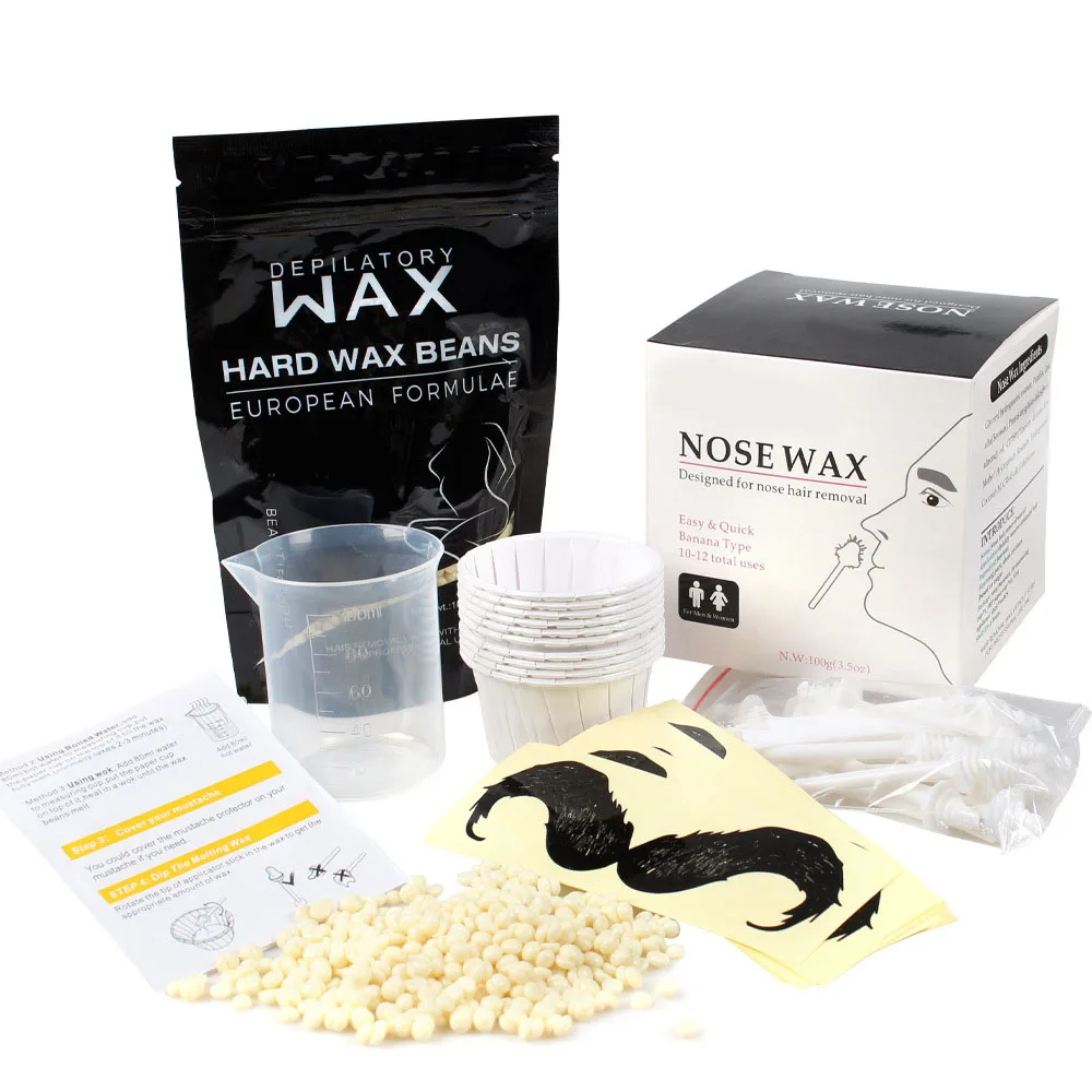 

hot sale Nose Wax Kit for Men and Women Hair Removal Waxing Kit for Nose Quick and Painless Safe Depilation
