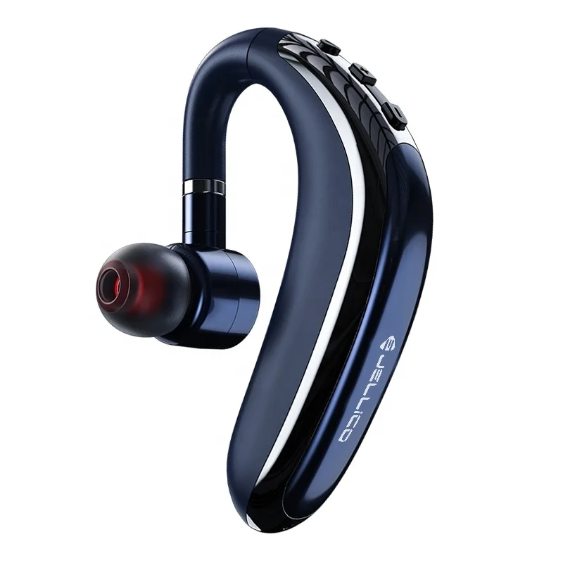 

2021 New Single Ear Hook Business Stereo Headphones Sports Hands-free Headset Wireless Earbuds With Microphone, Balck/blue