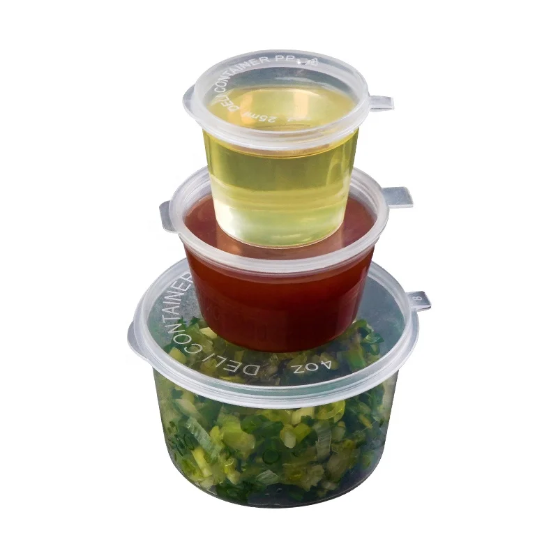 

small plastic boxes with lids hot selling hinged sauce cup transparent box