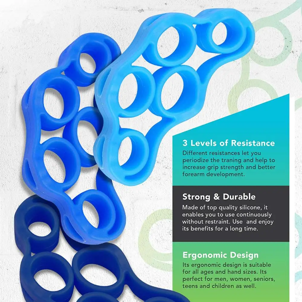

Finger Strengthener Exerciser Resistance Band, Customized color