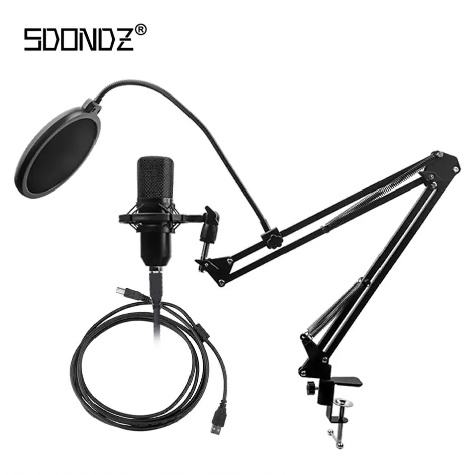 

SDKJ Foldbold PC USB 192kHZ/24Bit Condenser Microphone For Live