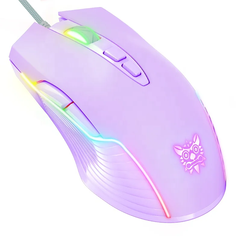 

Comfortable 6400dpi Adjustable Mouse Gamer 7 Keys Purple ONIKUMA CW905 Wired Gaming Mouse