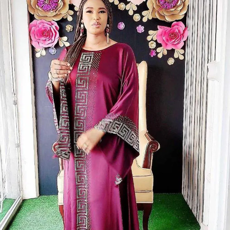 

2020 new Muslim Abaya Kaftan style long dress plus size dress, suitable for women to wear elegant dresses