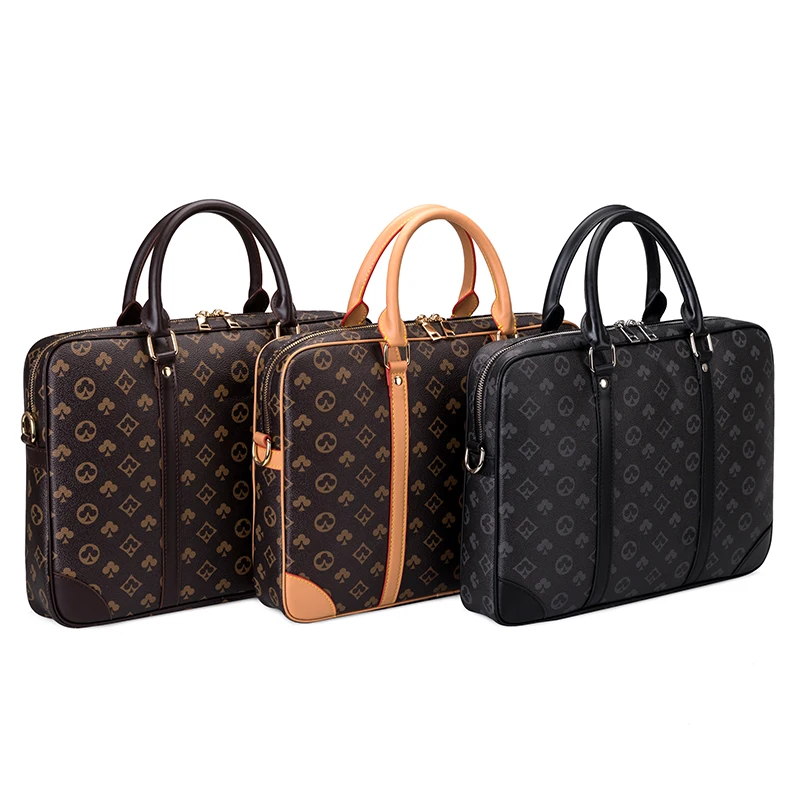 

Wholesale customized High Quality Mens Laptop Business Big Capacity Messenger Briefcase Bags handbagCrossbody Bag, Coffee/black/apricot
